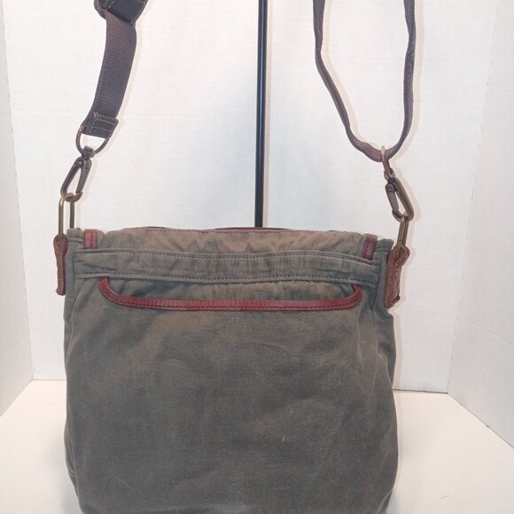 DULUTH Oil Cloth Canvas Sling Bag Messenger Crossbody - Picture 5 of 15
